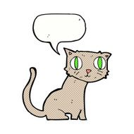 cartoon cat with speech bubble N48