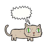 cartoon cat with speech bubble N49