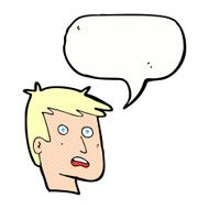 cartoon unhappy face with speech bubble N24