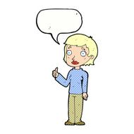 cartoon woman giving thumbs up symbol with speech bubble N77