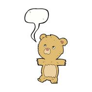 cartoon cute teddy bear with speech bubble N58