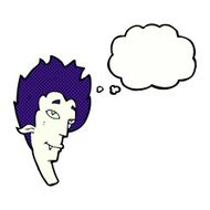 cartoon vampire head with speech bubble N47