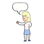 cartoon woman explaining with speech bubble N53