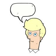 cartoon staring face with speech bubble N12