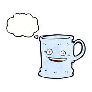 cartoon mug with thought bubble N3