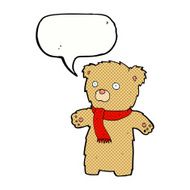 cartoon teddy bear with speech bubble N172