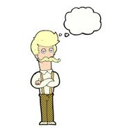 cartoon man with mustache speech bubble N99