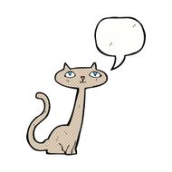 cartoon cat with speech bubble N52