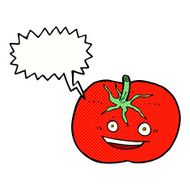 cartoon tomato with speech bubble N54