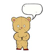 cartoon teddy bear with speech bubble N174