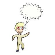 cartoon man with popping out eyes speech bubble N33