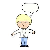 cartoon annoyed man with speech bubble N89