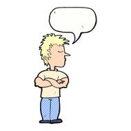 cartoon man refusing to listen with speech bubble N10