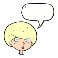 cartoon surprised boy with speech bubble N33