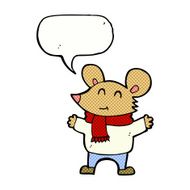 cartoon mouse with speech bubble N20