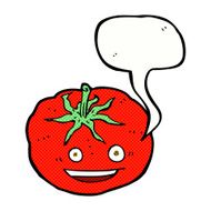 cartoon tomato with speech bubble N55