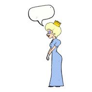 cartoon princess with speech bubble N48