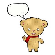 cartoon teddy bear with speech bubble N181