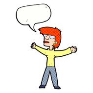 cartoon woman wearing glasses with speech bubble N23