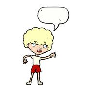 cartoon sporty person with speech bubble N12