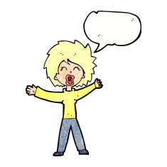 cartoon woman shouting with speech bubble N10