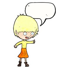cartoon woman stressing out with speech bubble N20