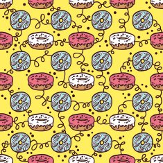 doodle donuts pattern N2