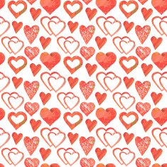 Seamless pattern with hearts N14