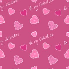 Seamless pattern with hearts N15