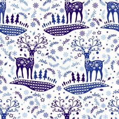Christmas Seamless with deers