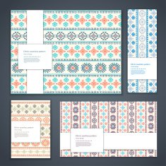 Beautiful floral set of banners