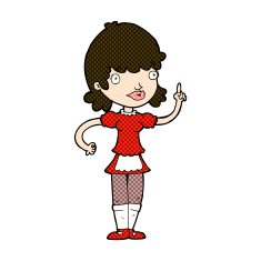 comic cartoon maid N9
