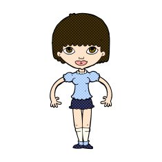 comic cartoon girl N5