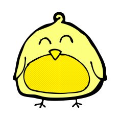 funny comic cartoon bird N28