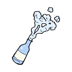 comic cartoon water bottle N13