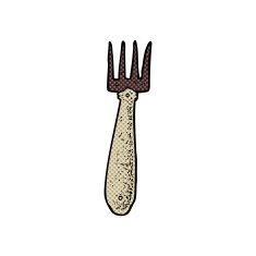 comic cartoon fork N8
