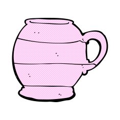 comic cartoon old style mug N3