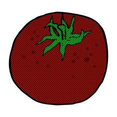 comic cartoon tomato N28