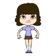 comic cartoon girl N6