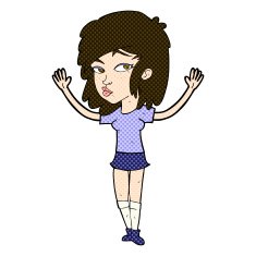 comic cartoon pretty girl N24