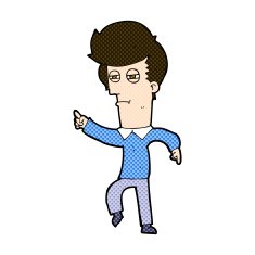 comic cartoon man accusing N5
