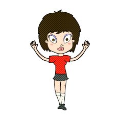 comic cartoon pretty girl N25