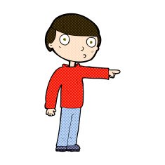 comic cartoon man pointing N40