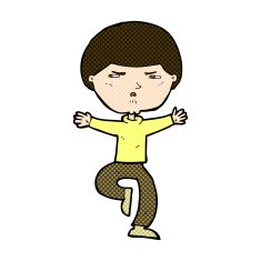 comic cartoon angry man N20