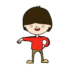 comic cartoon happy man N95