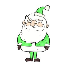comic cartoon santa claus N41