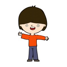 comic cartoon happy boy N52