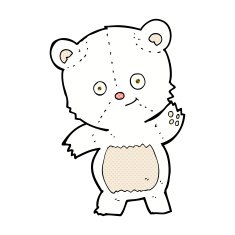 cute polar bear comic cartoon N2