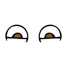 comic cartoon eyes N7