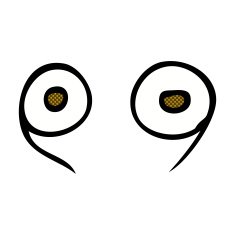 comic cartoon eyes N8